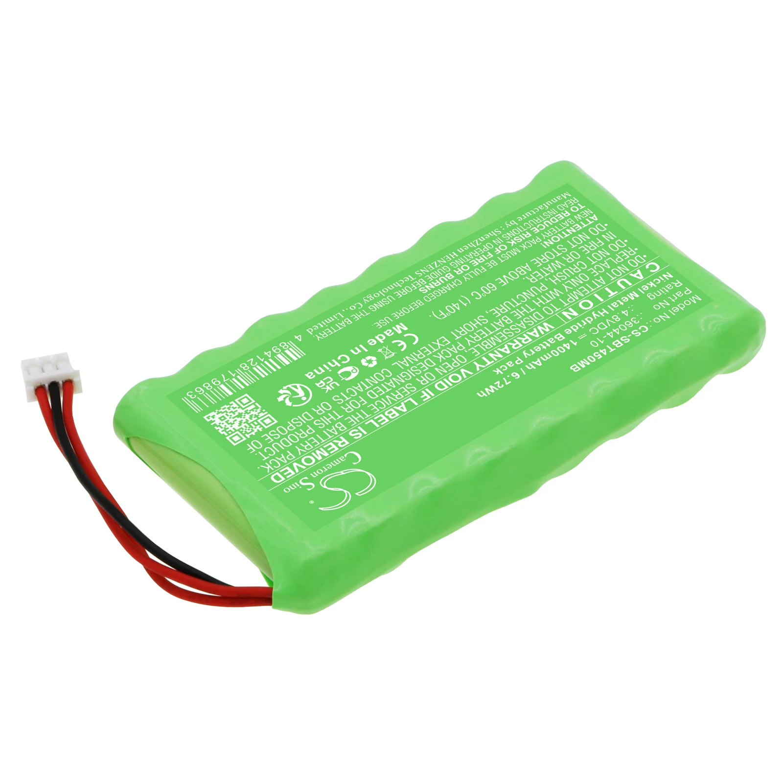 Cameron Sino 4.8V 1400mAh BabyPhone Battery 36044-10 for Summer Pure HD 4.5 Inch Monitor, Baby Pixel Z,Color Video Monitor 36203