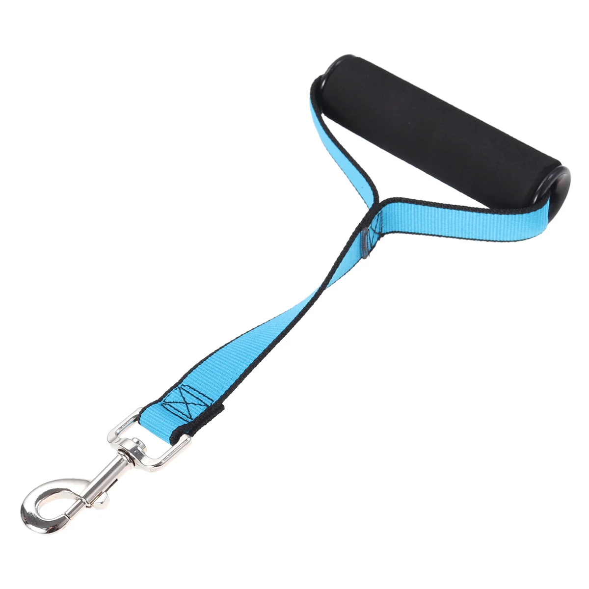 

Short Dog Leash Small Size Sky Blue Elastic Training Aid for Medium Large Dogs Heel Position Control Chest Harness