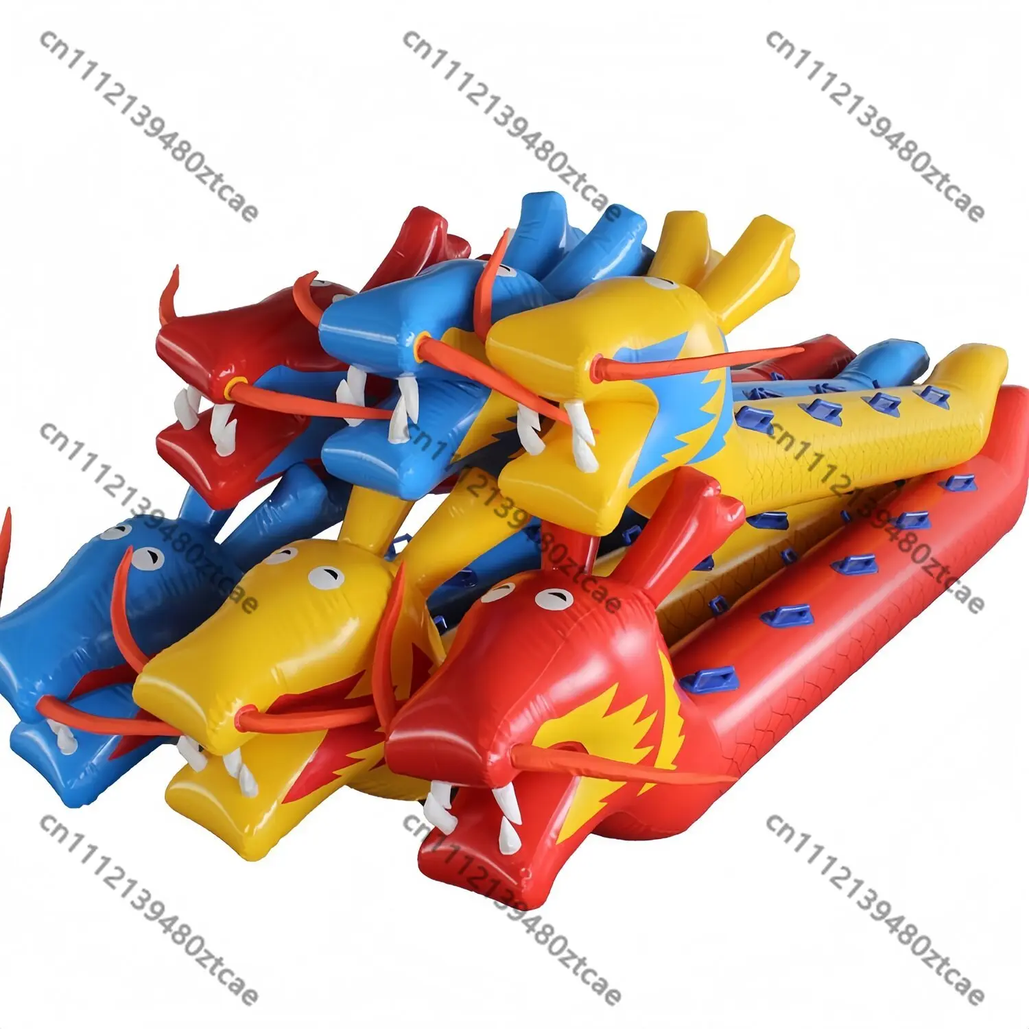 Inflatable Dry Land Dragon Boat Fun Sports Props Outdoor Physical Training Equipment for Parent-child Games