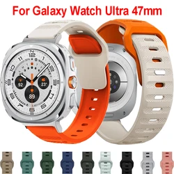 Cinturino in Silicone per Samsung Galaxy Watch cinturino Ultra 47mm cinturino sportivo morbido cinturino traspirante per Samsung Galaxy Ultra