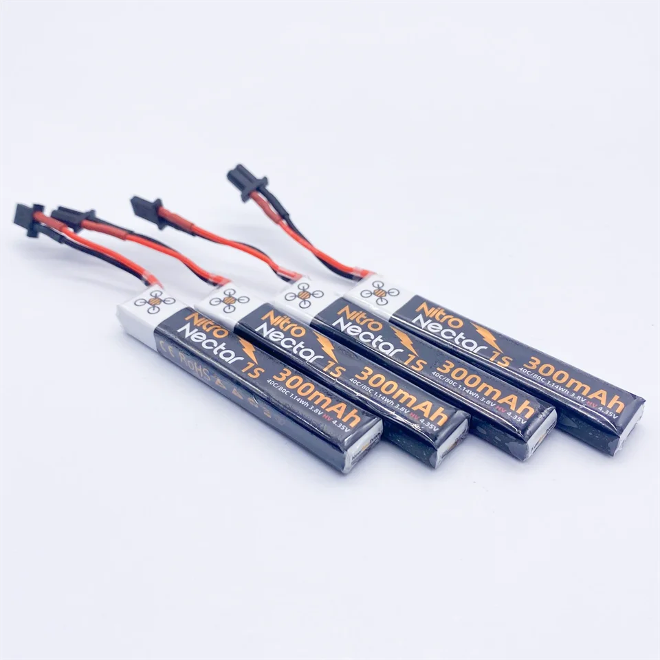 NewBeeDrone Nitro Nectar Gold 1S HV 3.8V LiPo Battery 250mah 300mAh Mobula7 Snapper 6 7 Betafpv 65 75 85X Tiny whoop Frame Kit