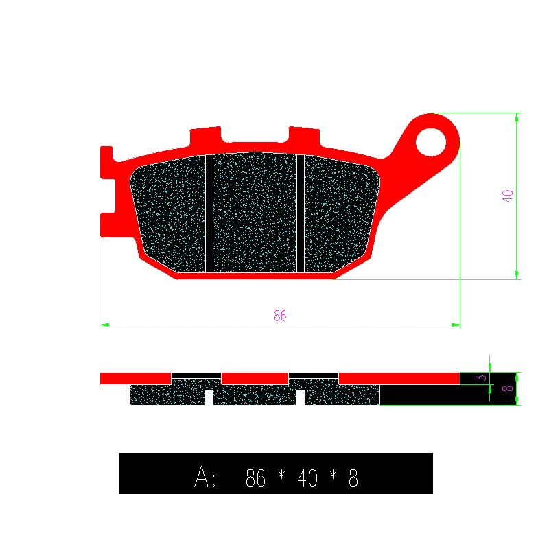 CVO Motorcycle Semi-Organic Metal Front & Rear Brake Pads for YAMAHA YZFR1 YZF R1 2007 2008 2009 2010 2011 2012 2013 2014