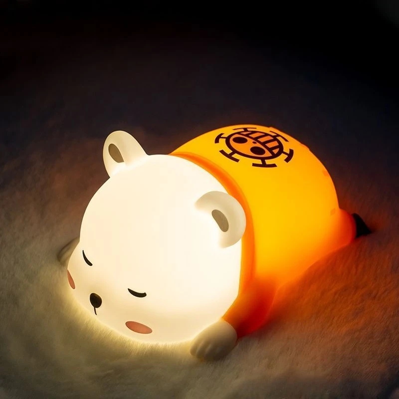 Luz nocturna de una pieza de Luffy Pats para niños, regalo para cumpleaños, carga tipo c, temporizador, control, lindas decoraciones de Halloween