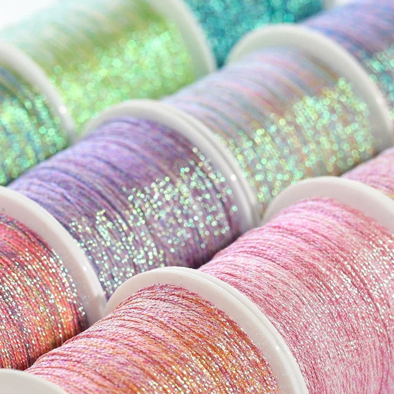 

50Meters 0.4mm Colorful Thread For DIY Handmade Necklace Bracelet Braided Rope Embroidery Crochet Bead String Jewelry Making