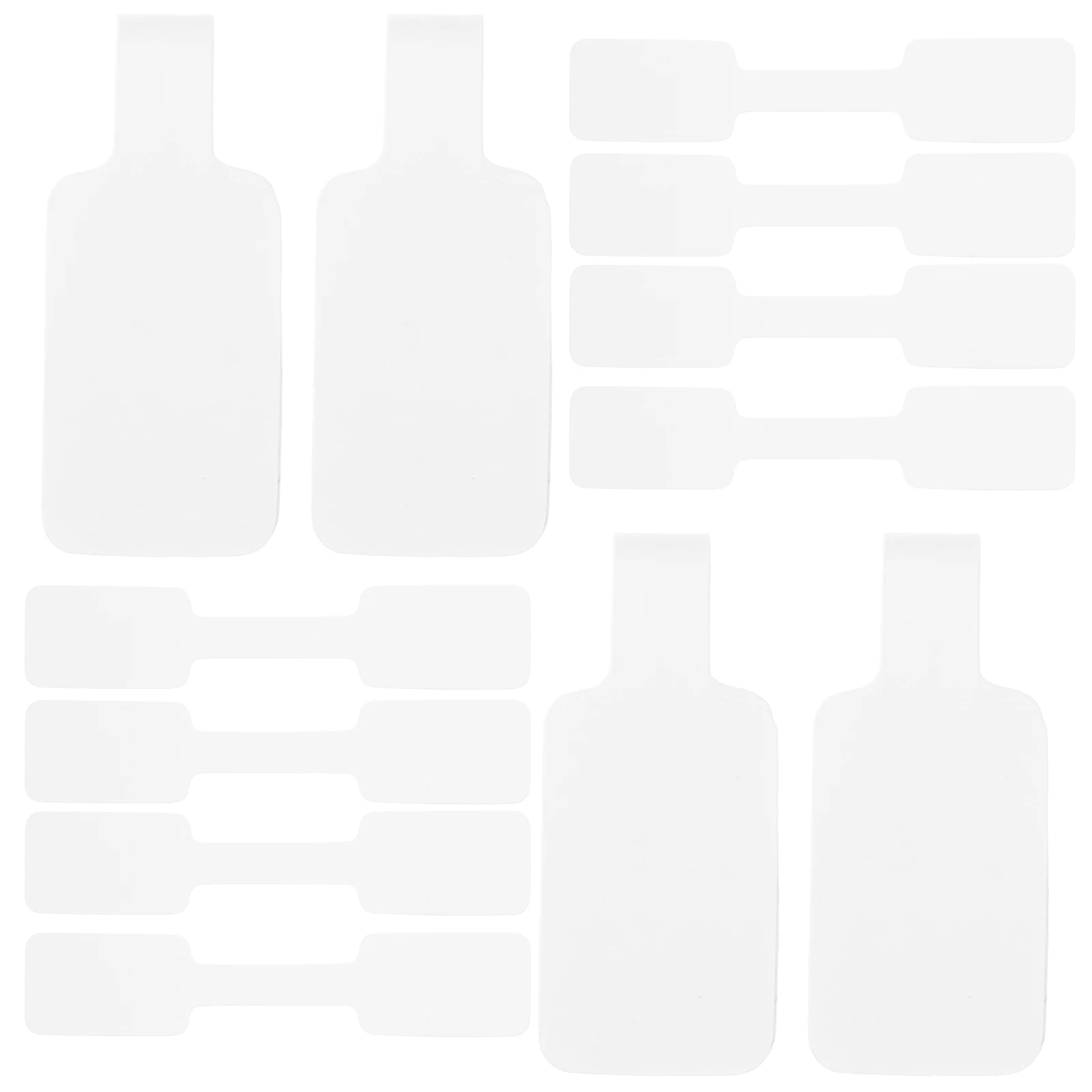 100 ชิ้นเครื่องประดับเครื่องประดับแท็กราคาสติกเกอร์แท็กราคาเปล่าอุปกรณ์เสริมขนาดเล็กสีขาวกระดาษกาวโฟลเดอร์ลายมือ