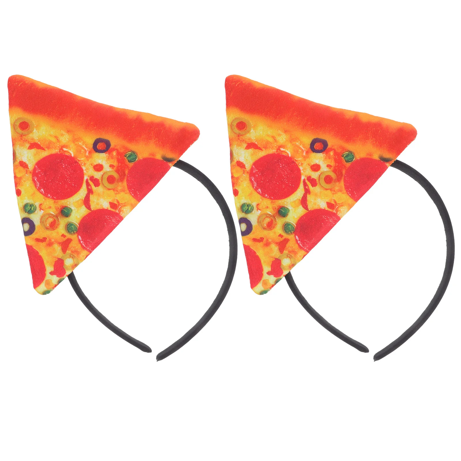 2 Stücke Pizza Stirnband Lustige Hut Halloween Kostüm Zubehör Kinder Erwachsene Dekorationen Neuheit Hüte