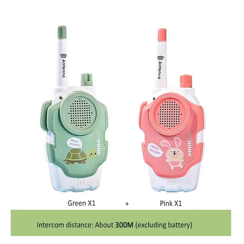 ABGN أطفال اسلكية تخاطب الكرتون لاسلكي لاسلكي تخاطب 300 متر البلاستيك المحمولة طفل الهاتف اسلكية تخاطب لعبة