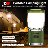 Camping Tent Light Portable Rechargeable Hook Camping Lantern Outdoor Waterproof Tent Lights Emergency Table Lamp