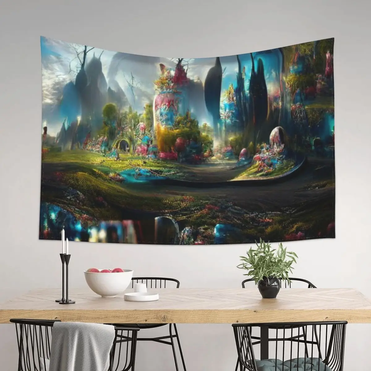 

Wonderland Tapestry Wallpapers Home Decor Art Mural Wallpaper Tapestry