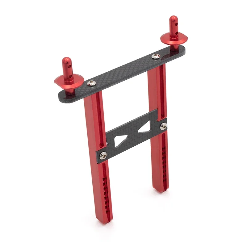 KYX Racing Aluminum Carbon Fibre Rear Body Mount Post Bracket Car Shell Column Upgrades for 1/10 RC Crawler Traxxas TRX4 TRX4