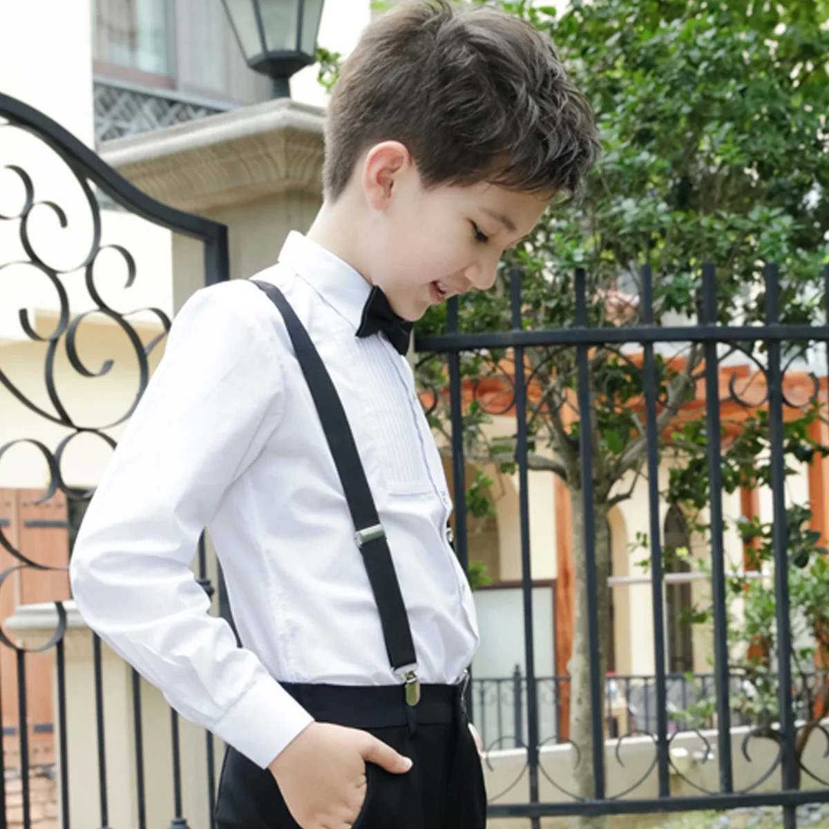 3 stücke In 1 Fliege Krawatte Hosenträger Set Elastische Clip Hosenträger Für Hochzeit Party Casual Wear Gürtel Zubehör