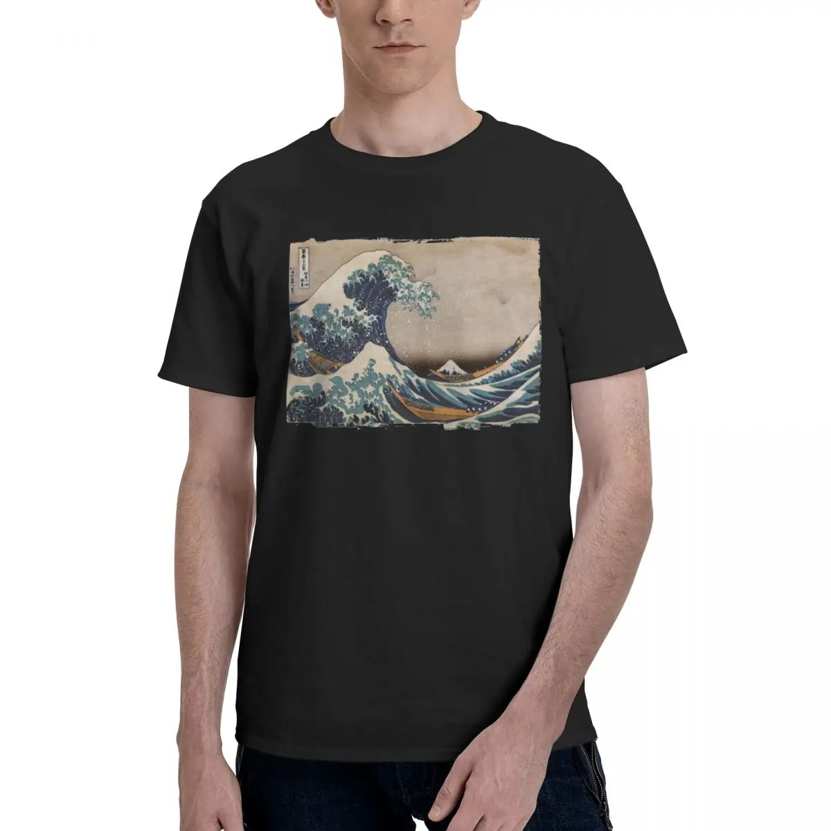Japanese Waves Hokusai Vintage T Shirts Graphic Y2K Idea O-neck Mens Women T Shirts Clothes