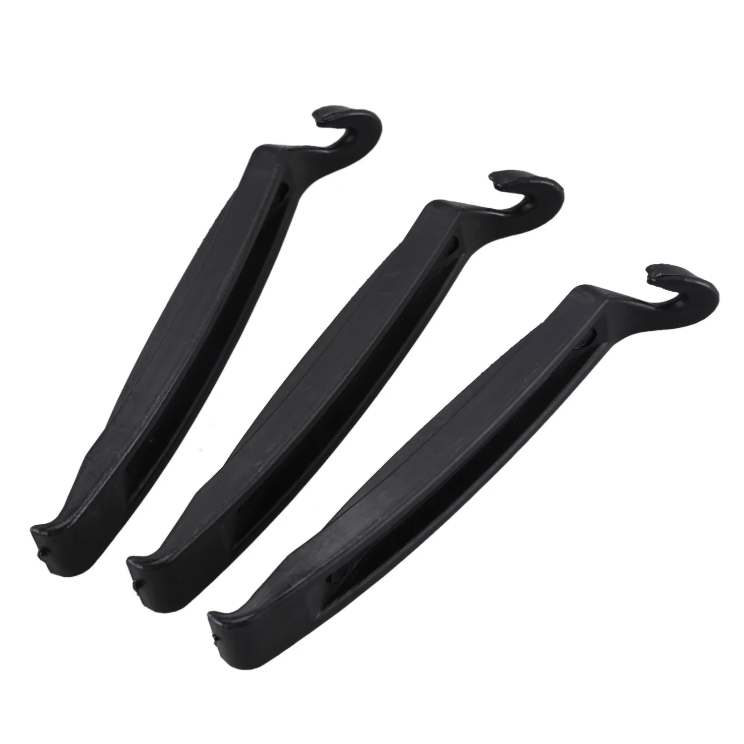 เครื่องมือซ่อมคันโยกยางล้อจักรยานจักรยานแบบถอดได้พลาสติกสีดำแข็ง