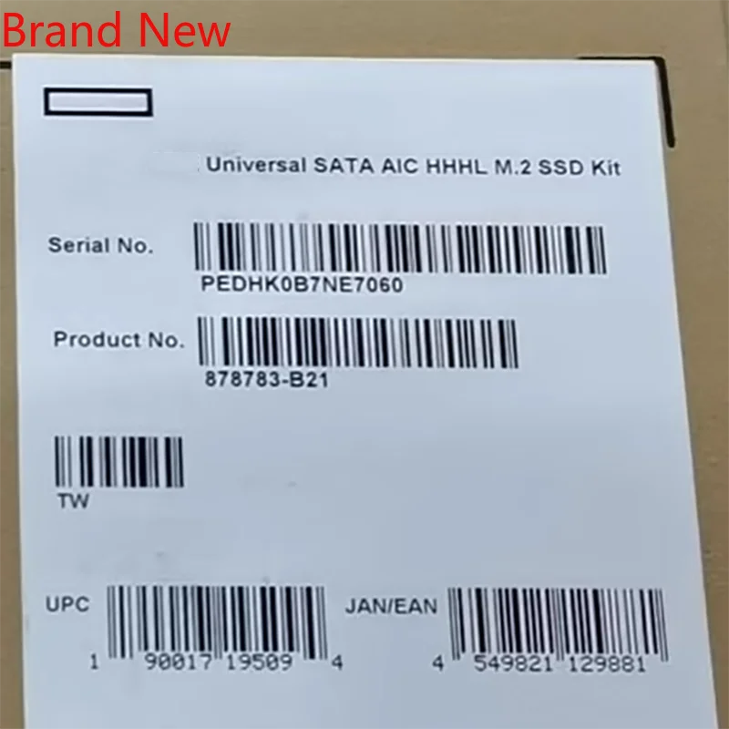 

Совершенно новый универсальный комплект SATA Hhhl M.2 878783-B21 HPE, ДЛЯ HP
