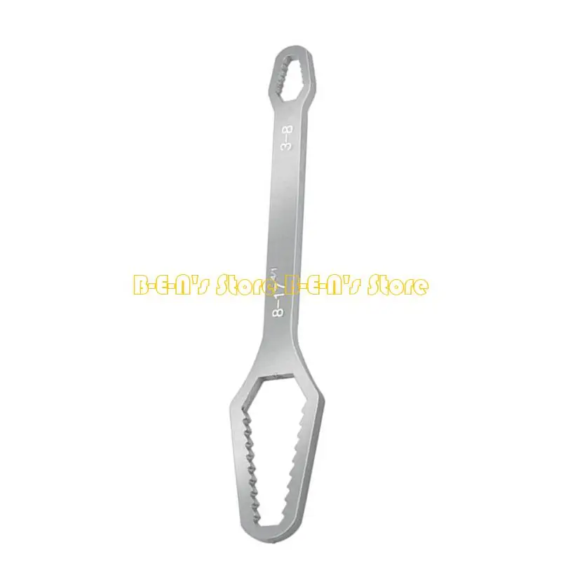 Y1AD Torx Wrench Double-Head Self-Tightening Wrench 6-25mm/3-17mm Adjustable Glasses Wrench Multifunction Wrench for Outdoor