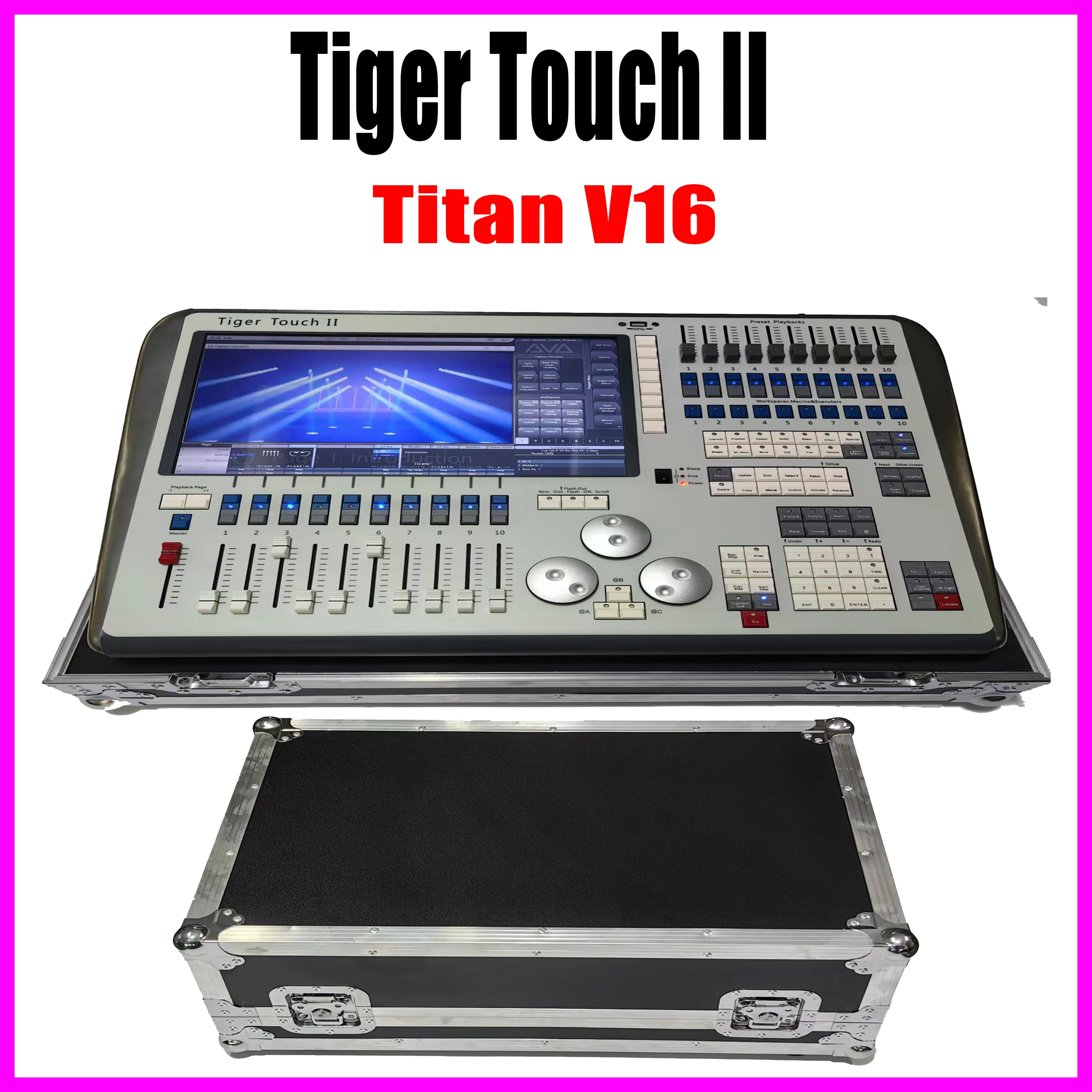 TIGER TOUCH II Touch Tiger 2 stage lighting console with aviation case