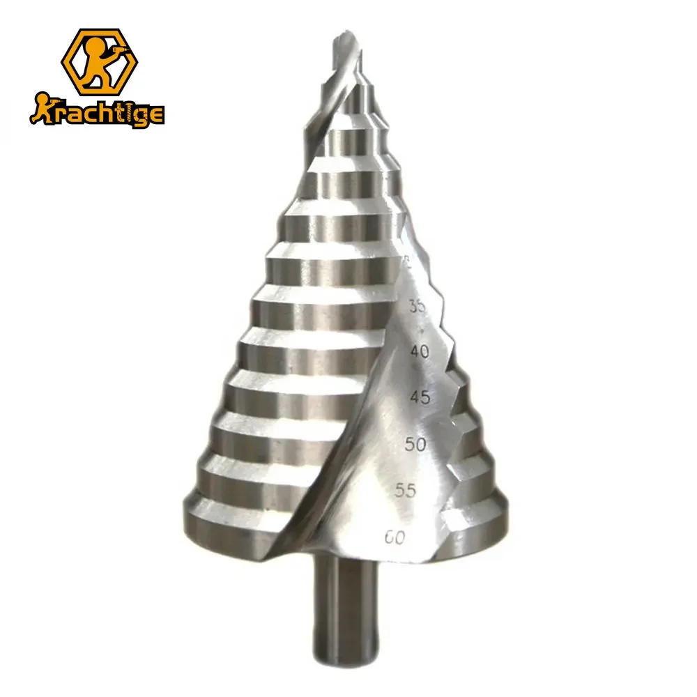 krachtige 660 mm passo cone broca bits buraco cortador bit conjunto bordas caneladas hss reamer triangulo haste de madeira de perfuracao de metal 01