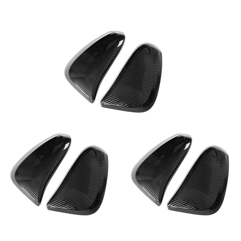 

6X Car Rear View Mirror Decoration Side Door Mirror Cover Cap For Toyota Hilux Revo Fortuner Vigo Highlander RAV4