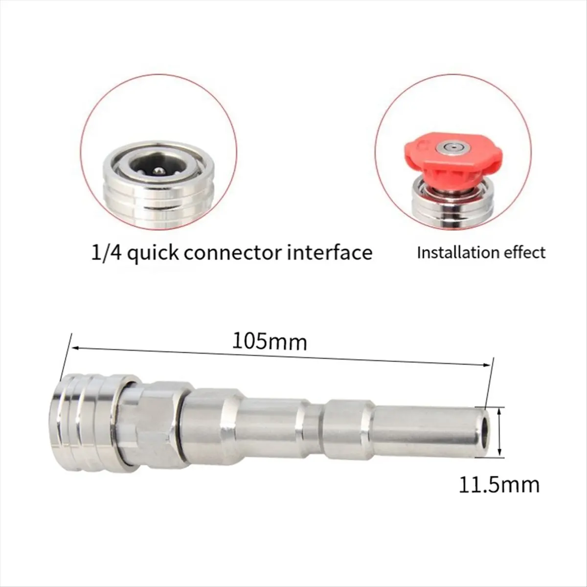 【EXCLUSIVE!】Adapter for Nilfisk KEW ALTO WAP CALM, 1/4Inch Quick Connect with Spray Nozzle & Extension Bar