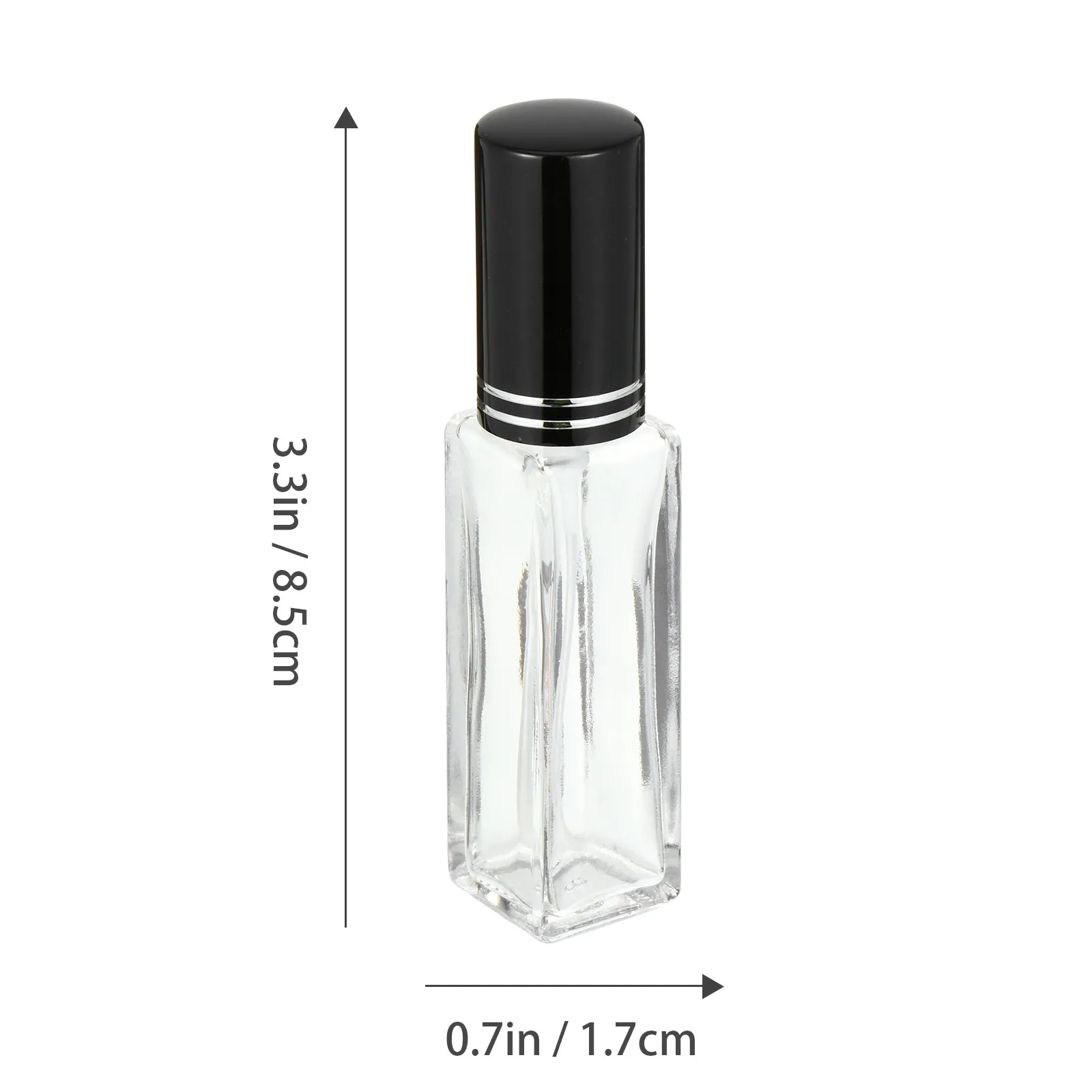 6pcs 10ml Refillable Glass Spray Bottles for Perfume, Travel, Home & Bathroom Display