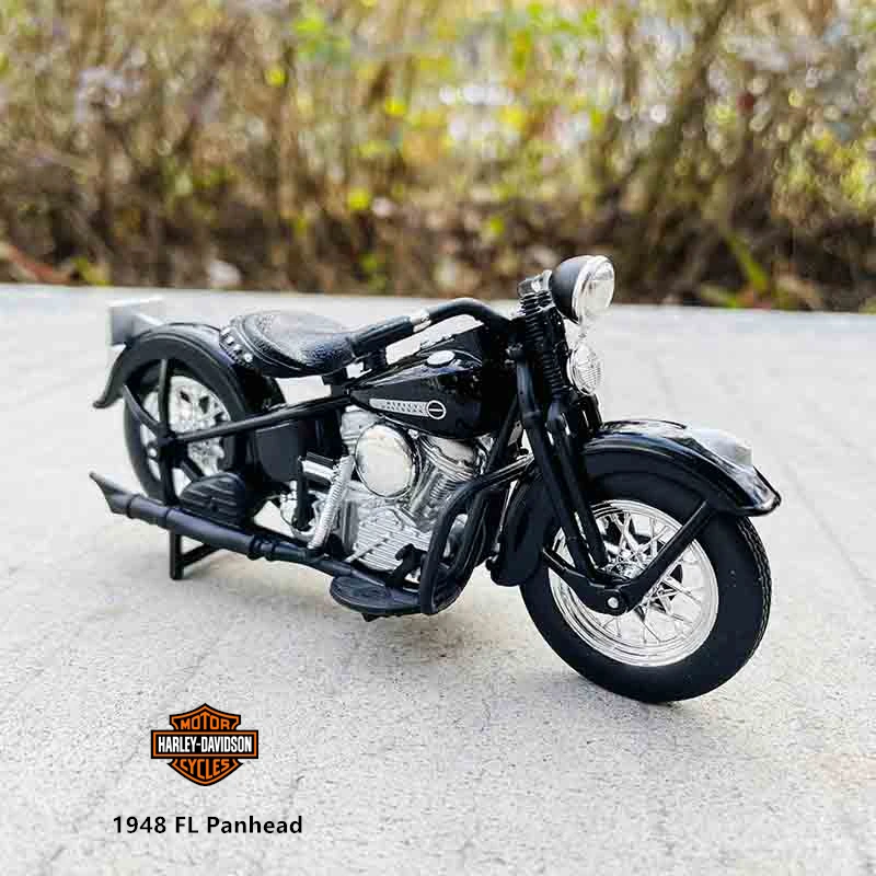 Maisto 1:18 Harley-Davidson Motorcycle 1948 FL Panhead car model alloy motorcycle model toy car series