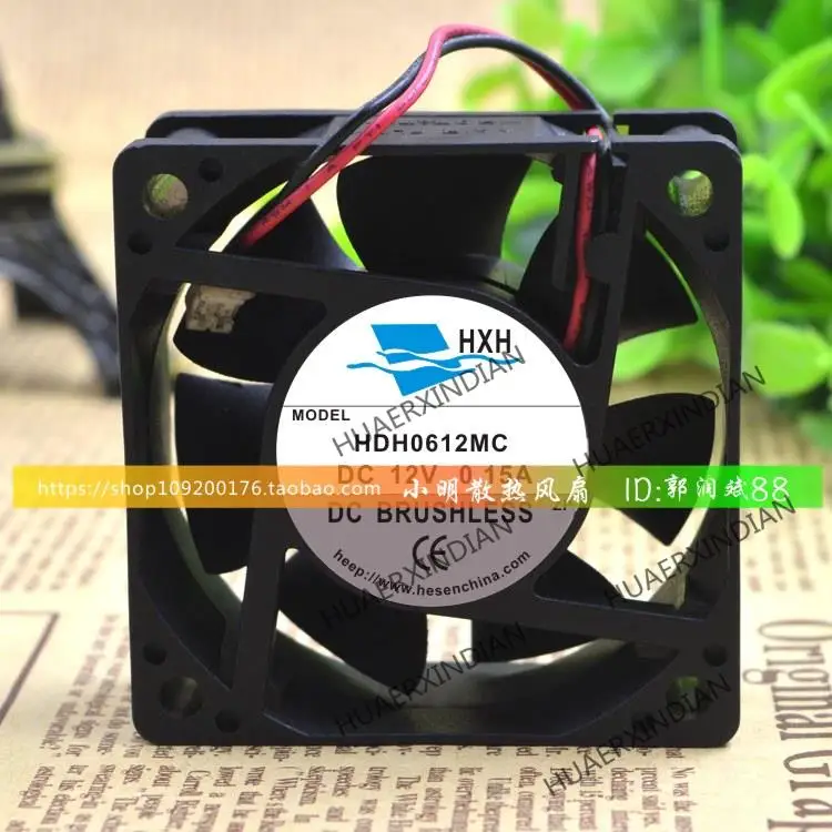 Novo hxh hdh0612mc 12v 0.15a 6cm 6020 kit de montagem do ventilador de refrigeração