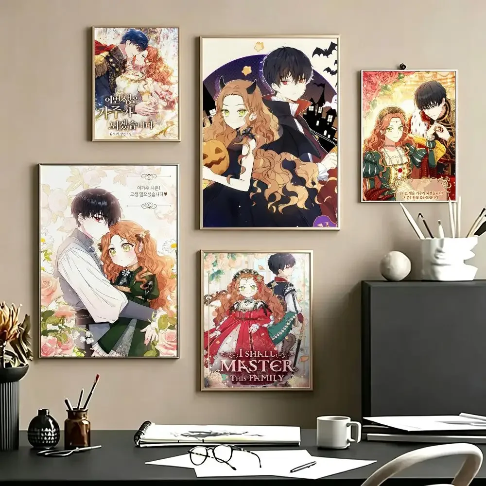 comic I Shall Master This Family HD Self Adhesive Waterproof Art Print Wall Decor for Bedroom Living Room Home Gift
