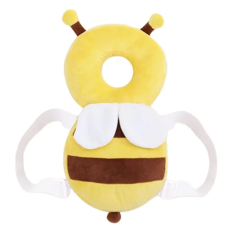 Head Back Protector Baby Protect Pillow Learn Walk Head Protector Cushion Anti Fall Backward Cap Carry Cartoon Kids Safe Bee Bag