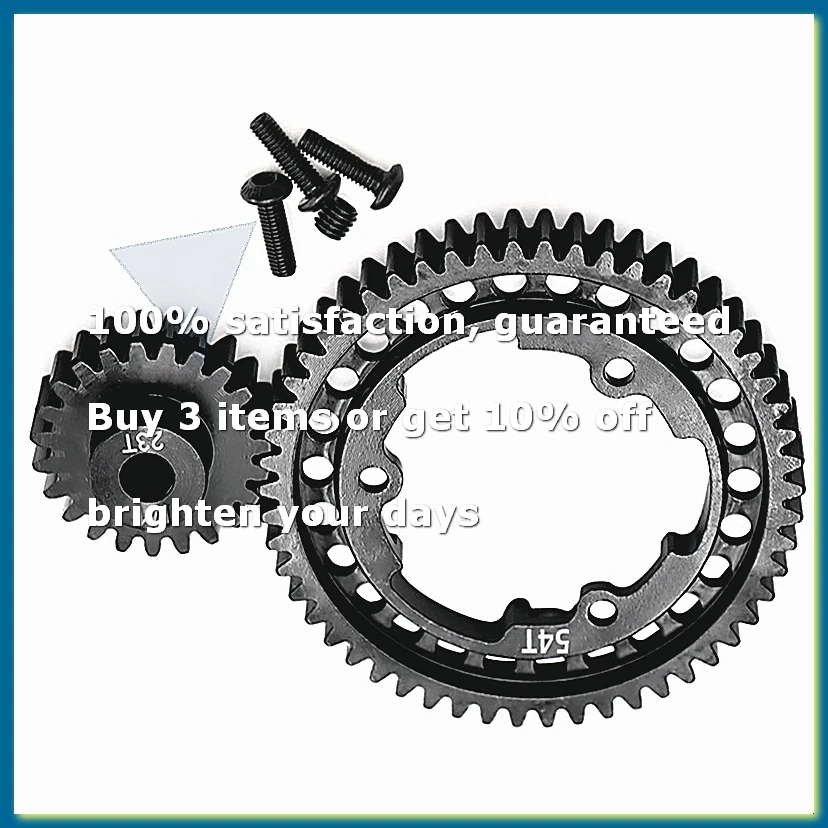 RC Car Upgrade 54T+23T Gear Kit for 1/5 1/7 XO-1 1/10 1/10 E- 2.0VXL RC Car Accessories