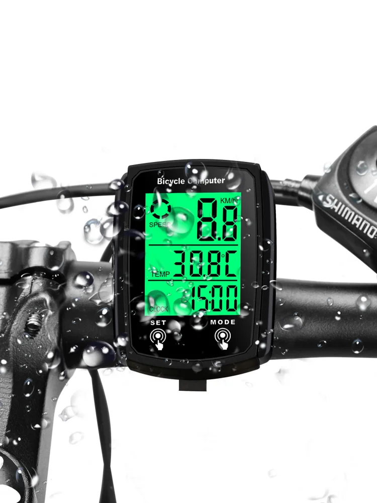 AliExpress NONE Waterproof Bicycle Computer Wired Luminous Backlight Road Bike MTB Waterproof Touch Screen Cycling Speedometer