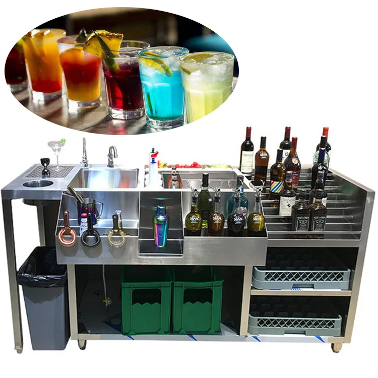 CE High Quality Stainless Steel Bartender Station for Sale the Hot Sale Bartender Station With Customization Service