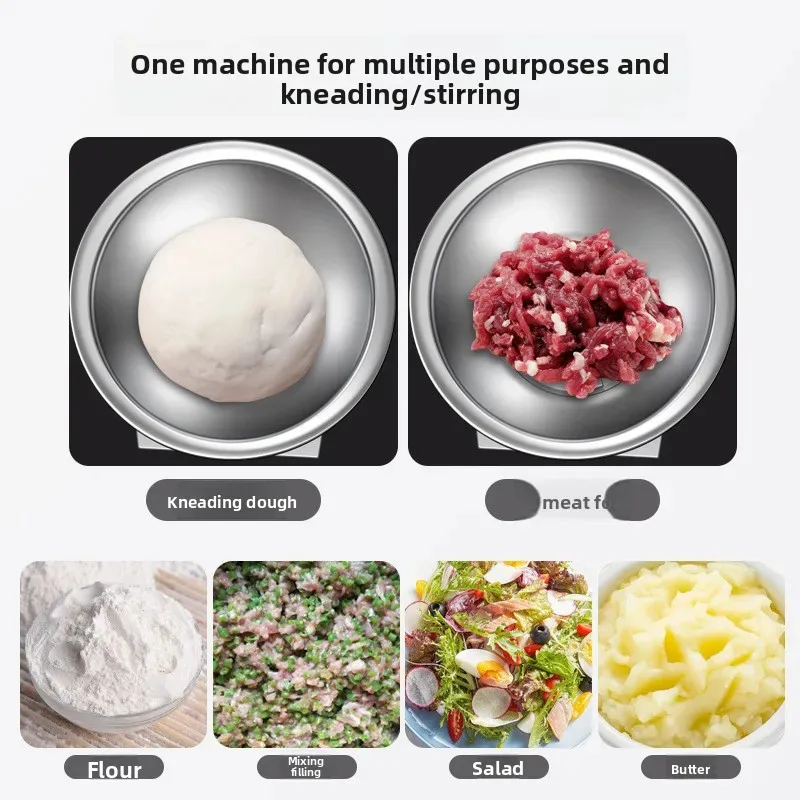 

Automatic Commercial Dough Mixer Machine Stainless Steel Bowl Digital Control High Power For Restaurant Use New Wheat Flour