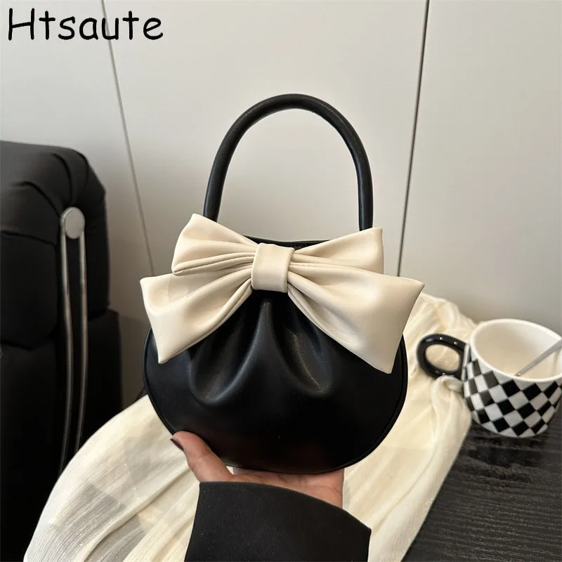 

Women Totes Bow Decoration Crossbody Bags Girl Shoulder Clutch Bag Fashion Mini Purse Shopping Cosmetic Storage Handbag