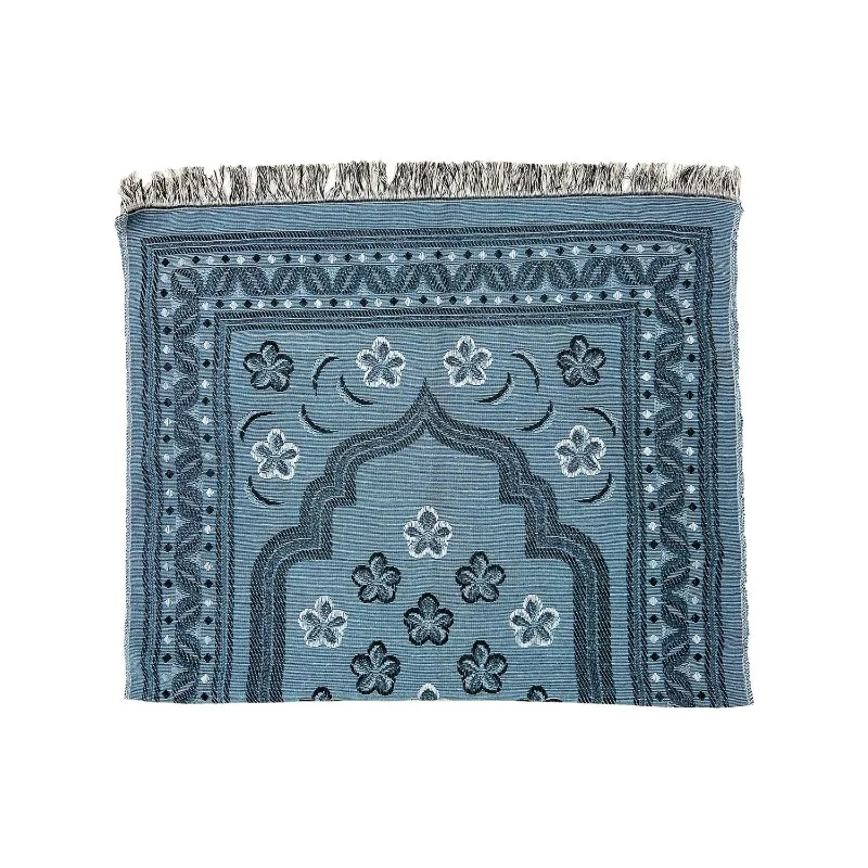 Namazlık Prayer Rug Muslim Worship Equipment Economical Cotton Prayer Mat Blue Made in Turkey, Prayer Cloth, Muslim Accessory