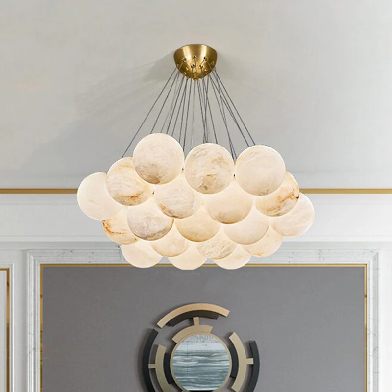 Nordic minimalist home decor lighting fixtures, including living room chandeliers, bedroom and dining room chandeliers, and indo
