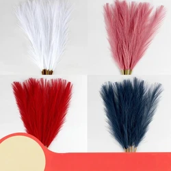 55CM 10PCS Fluffy Pampas Grass Boho Decor Flower Fake Plant Reed Simulated Wedding Party Home Decoration Artificial Flowers