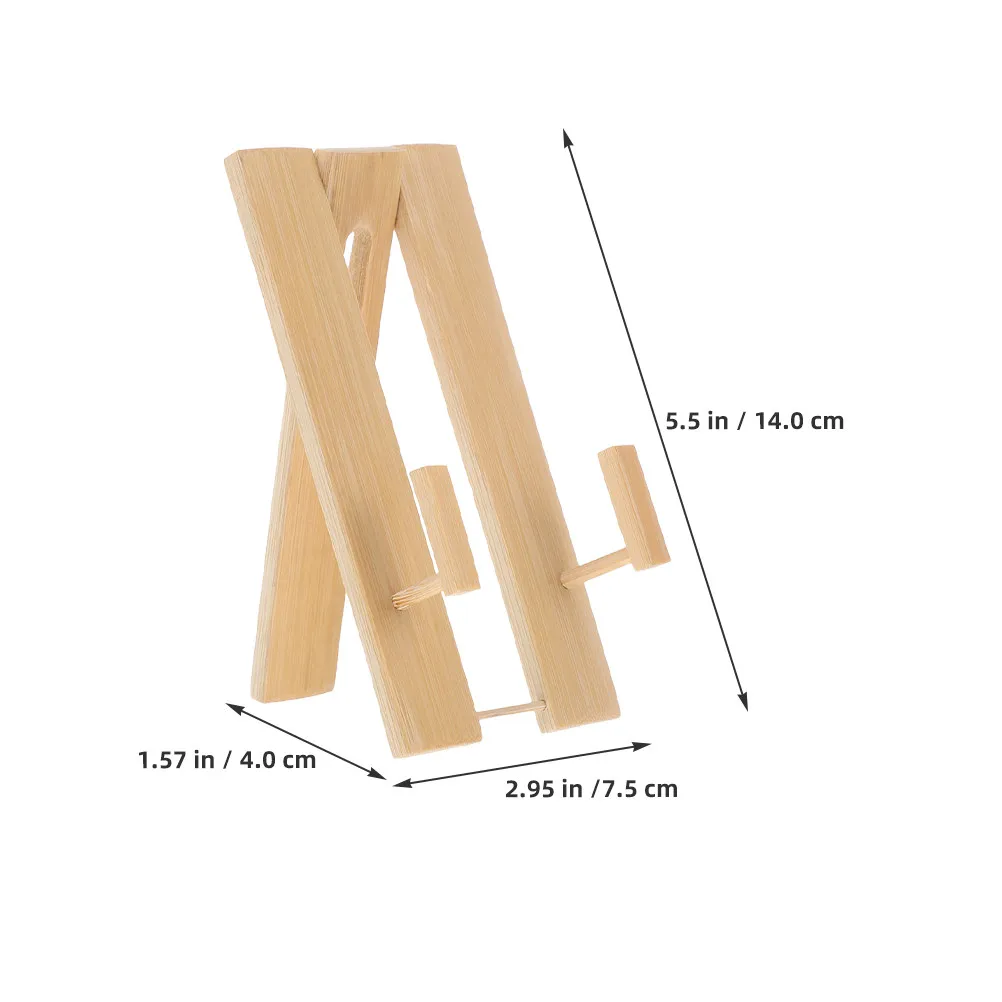 2Pcs Japanese Fan Stand Elegant Folding Fan Holder Display Tabletop Bamboo Rack for Home Office Tea Ceremonies Exhibition