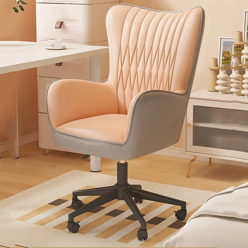 Girls Dormitory Office Chair Swivel Bedroom Study Comfort Backrest Office Chair Roller Tall Cadeira Para Escritorio Furniture