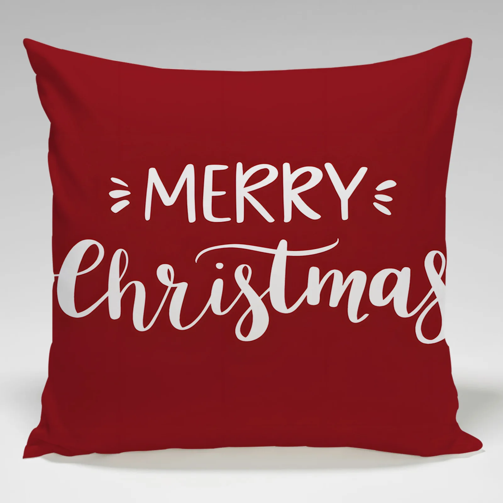 Christmas letter pattern throw pillow cover with short plush print for living room sofa decoration cushion cover pillow covers