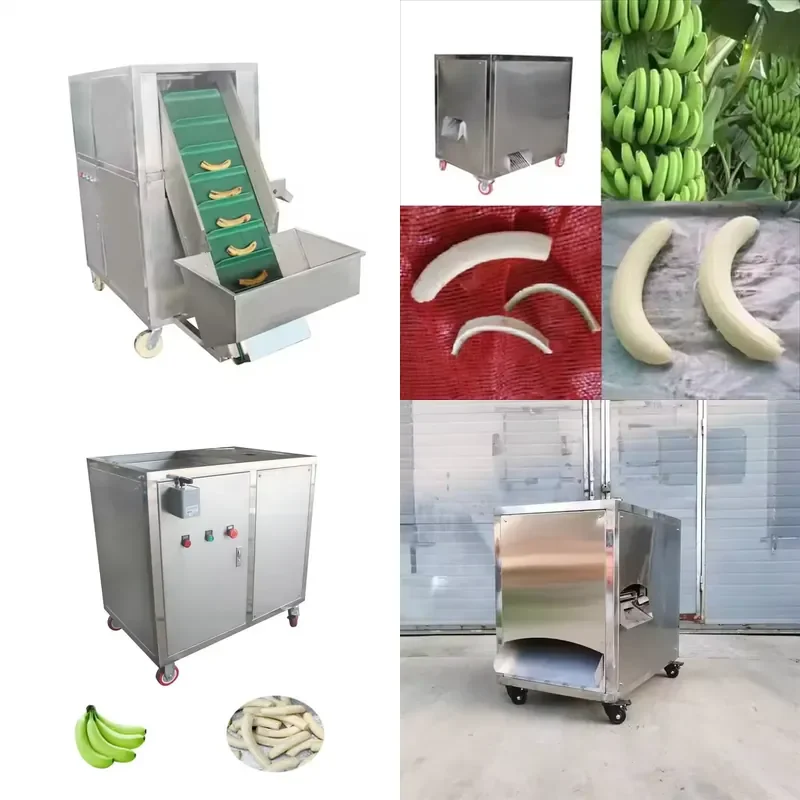 Industrial Green Plantain Banana Peeling Machine Electric Plantain Peeler Automatic Banana Skin Remover for Fruit Processing