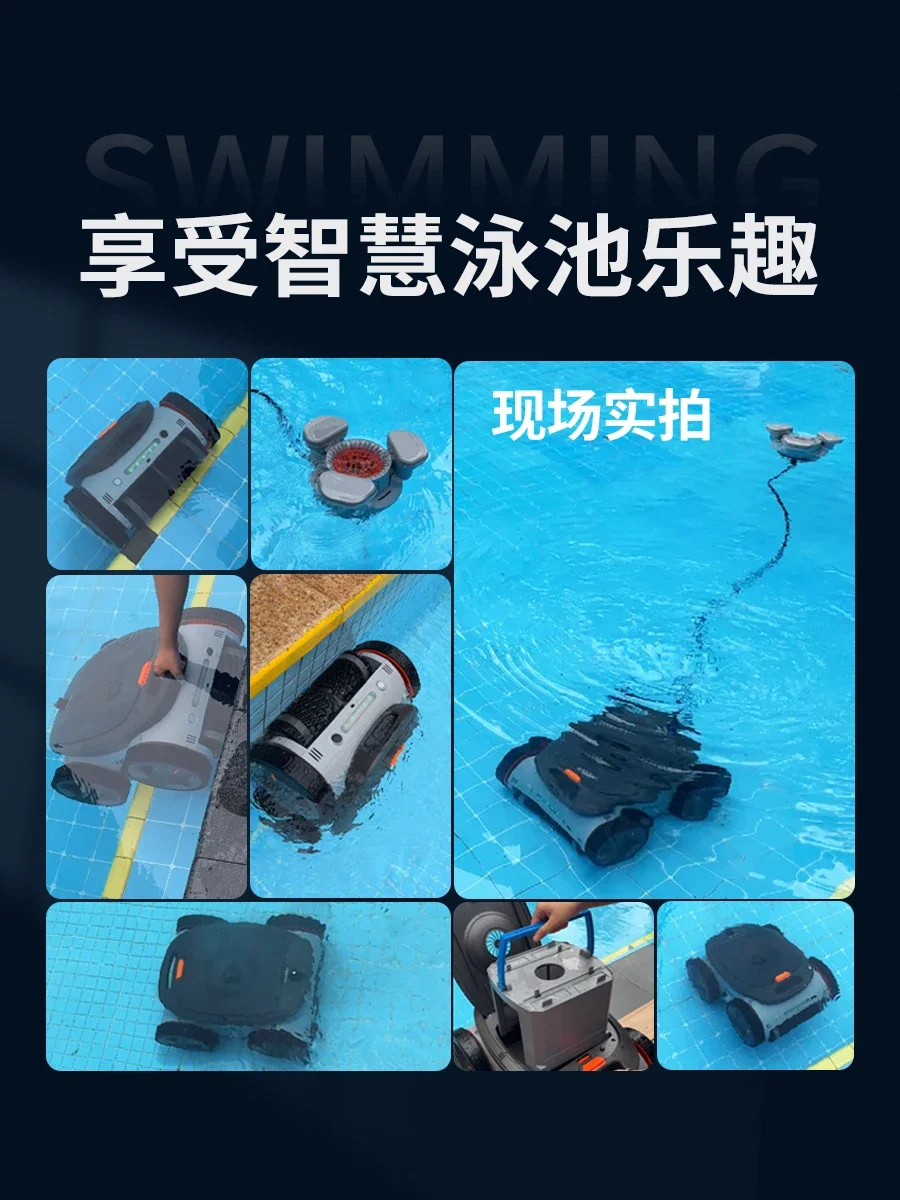 Swimming Pool Automatic Sewage Suction Machine Wireless   Underwater  Robot Villa Homestay Swimming Pool Vacuum Cleaner