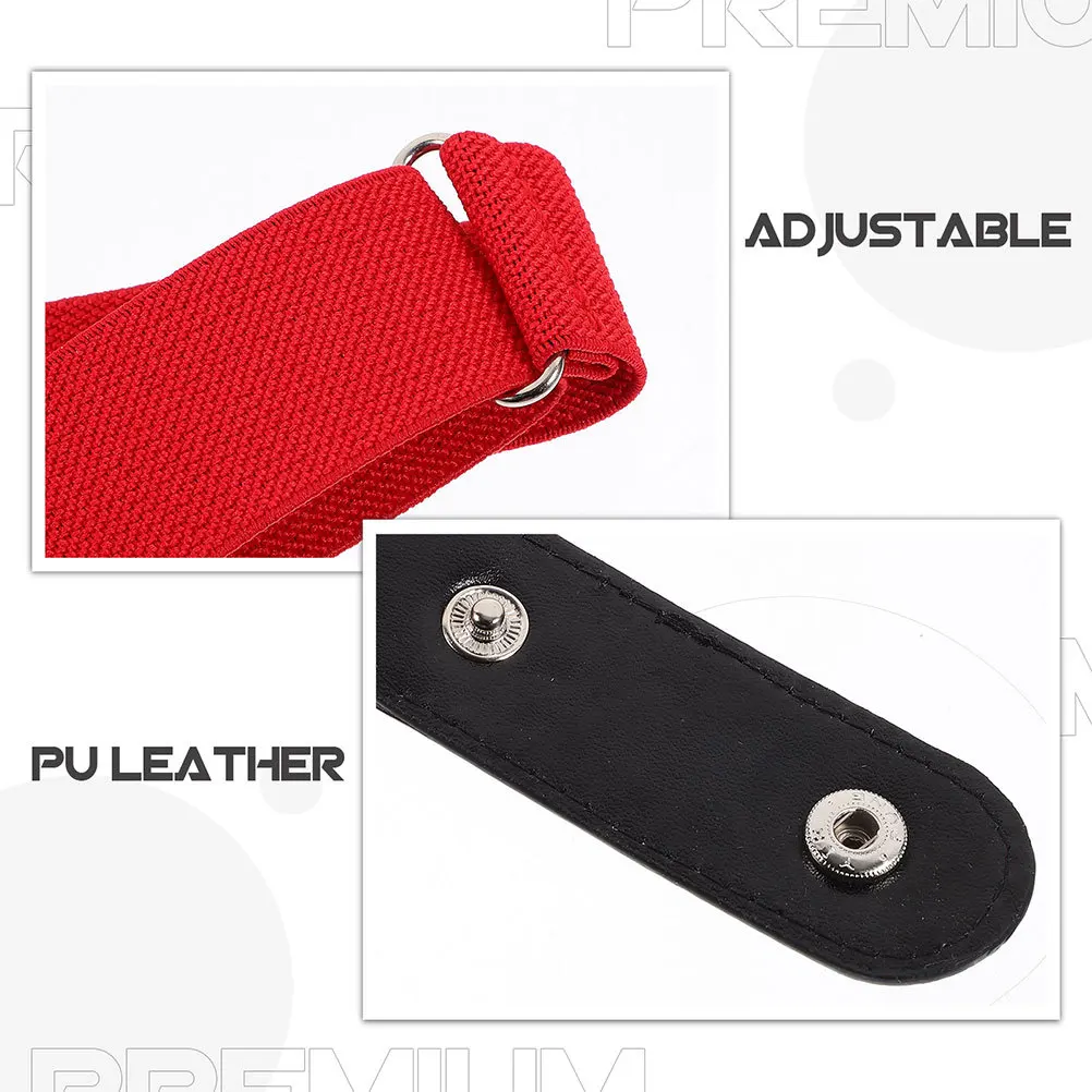 

2Pcs Invisible No Buckle Elastic Belt Stretch Waist Belt Soft Wide Comfortable Women Men Jeans Pants Dresses Women Belts