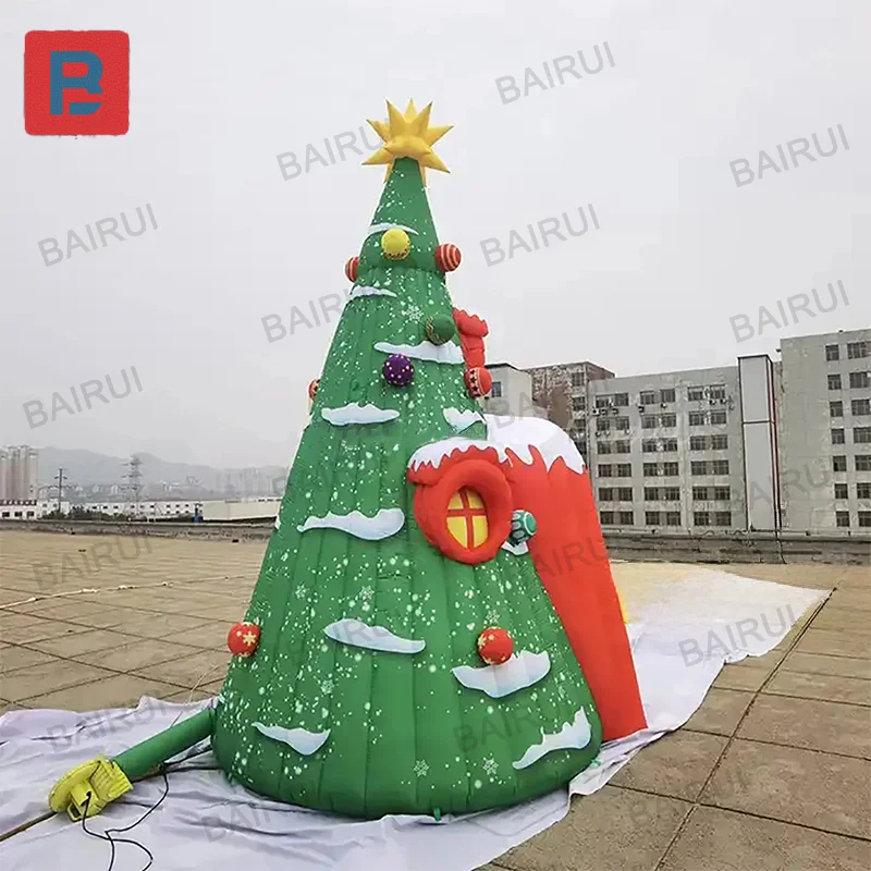 2025 albero gonfiabile di Natale casa parco giochi per bambini decorazione casa di palloncini nuova casa per tenda regalo di Babbo Natale