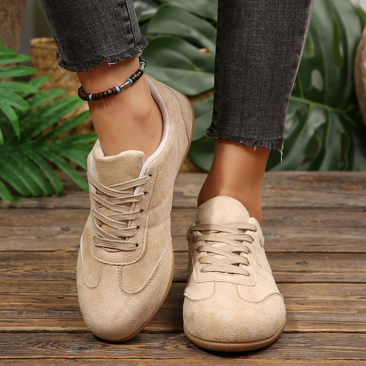 Damen Frühling Neue Klassische Einfarbige Flache Schuhe 2026 Alltags-Büro-Einkaufs-Schlupfschuhe Bequeme Vulkanisierte Schuhe Größen 36-43 – Detail 4