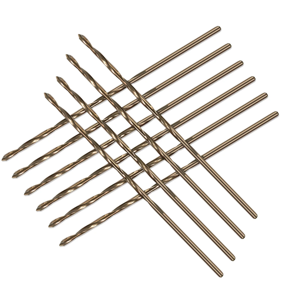 HUAZHICHUN 10 pezzi dimensioni 2,0 mm 2,1 mm 2,5 mm M42 8% cobalto, set di punte per metallo