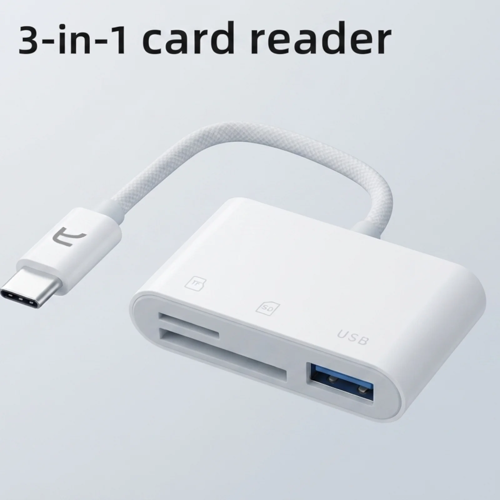 USB C Micro SD Card Reader, Type C to TF/Micro SD Memory Card Reader Digital Camera Adapter Transfer