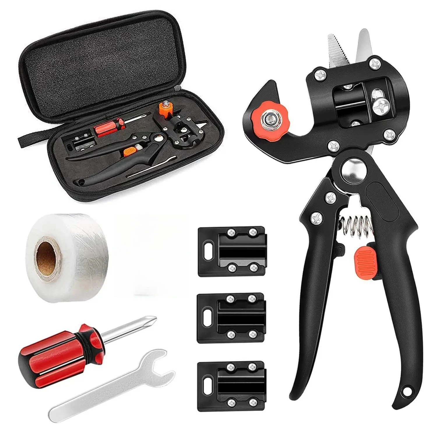 

Grafting Film Grafting Scissors Plant Branch Vine Fruit Tree Cutting Tool Kits 2 In 1 Garden Grafting Tools Pruner Kit 2Cm 3Cm