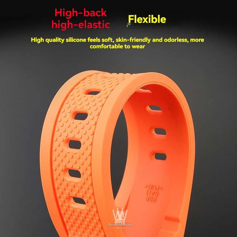 for Casio watch GST-B100D/S100G/S300/S310/410/W100 gst-210 Waterproof sports resin silicone watch strap for men
