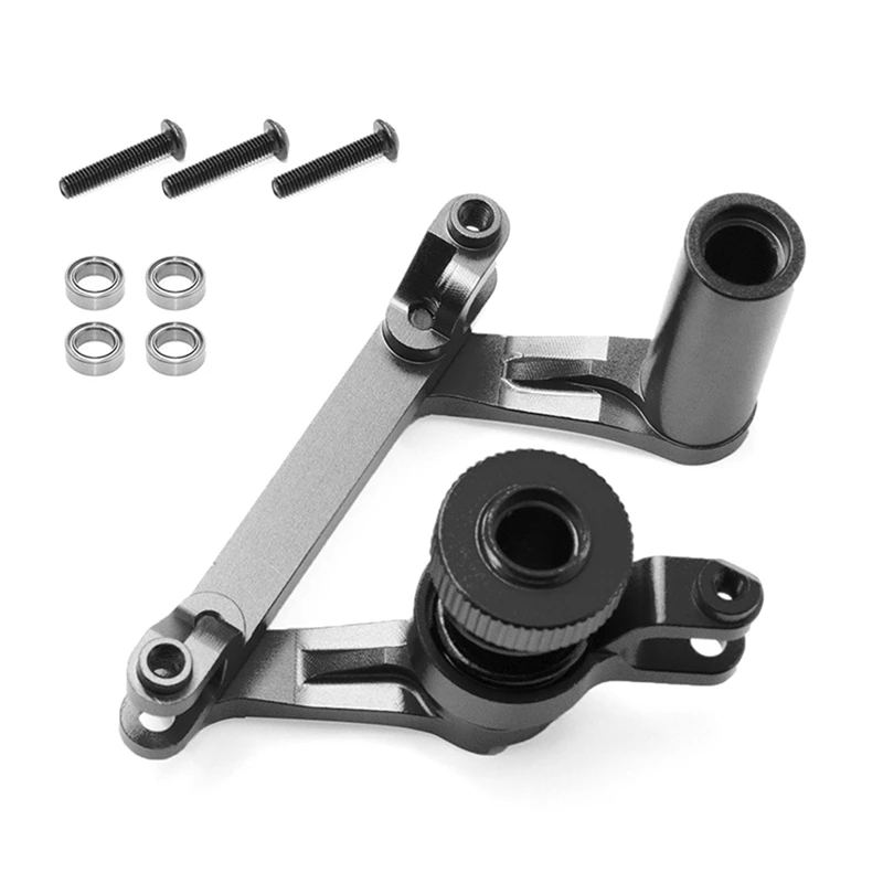 

RC Car Upgrade Steering Kit For TRAXXAS 1/10 E-Maxx/T-Maxx RC Car Upgrade Parts Black