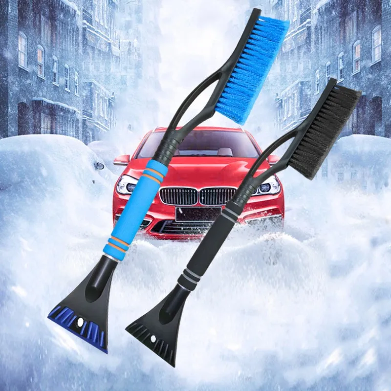 Detachable Car Snow Shovel Winter Ice Scraper Sweeping Brush sponge handle Window Windshield Cleaning Scraping Removal Tool